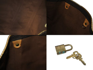 LOUIS VUITTON ルイヴィトン キーポルバンドリエール45 ボストンバッグ M41418 ブラウン ゴールド金具 美品 中古 4c076295