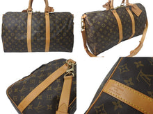Load image into Gallery viewer, LOUIS VUITTON ルイヴィトン キーポルバンドリエール45 ボストンバッグ M41418 ブラウン ゴールド金具 美品 中古 4c076295