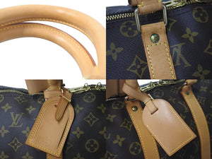 LOUIS VUITTON ルイヴィトン キーポルバンドリエール45 ボストンバッグ M41418 ブラウン ゴールド金具 美品 中古 4c076295