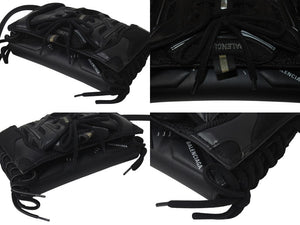 BALENCIAGA バレンシアガ スニーカーヘッドフォンホルダー ショルダーバッグ ファブリック ブラック 美品 中古 4c076301