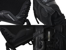 Load image into Gallery viewer, BALENCIAGA バレンシアガ スニーカーヘッドフォンホルダー ショルダーバッグ ファブリック ブラック 美品 中古 4c076301