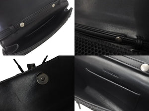 BALENCIAGA バレンシアガ スニーカーヘッドフォンホルダー ショルダーバッグ ファブリック ブラック 美品 中古 4c076301
