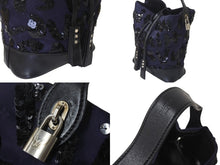 Load image into Gallery viewer, LOUIS VUITTON ルイヴィトン スポットライトPM ハンドバッグ ショルダーバッグ M94601 ミッドナイトブルー シルバー 美品 中古 4c076303