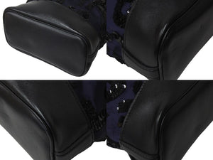 LOUIS VUITTON ルイヴィトン スポットライトPM ハンドバッグ ショルダーバッグ M94601 ミッドナイトブルー シルバー 美品 中古 4c076303