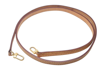 LOUISVUITTON ルイヴィトン ショルダーストラップ バッグ ヌメ革 ブラウン ゴールド金具 ミニスピーディ用 美品 中古 4c076307