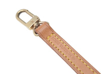 画像をギャラリービューアに読み込む, LOUIS VUITTON ルイヴィトン ショルダーストラップ バッグ ヌメ革 ブラウン ゴールド金具 ミニスピーディ用 美品 中古 4c076308