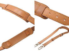 画像をギャラリービューアに読み込む, LOUISVUITTON ルイヴィトン キーポル 替えショルダーストラップ ヌメ革 ブラウン ゴールド金具 美品 中古 4c076311