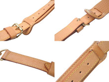 Load image into Gallery viewer, LOUIS VUITTON ルイヴィトン キーポル 替えショルダーストラップ ヌメ革 ブラウン ゴールド金具 美品 中古 4c076314