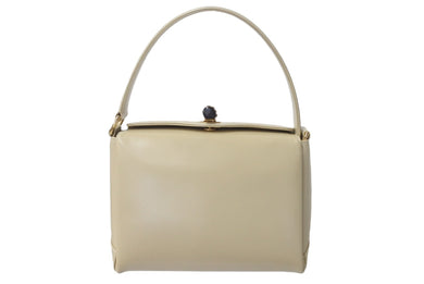 GUCCI グッチ オールドバンブー ハンドバッグ 000 26 0175 イタリア製 レザー クリーム ゴールド金具 美品 中古 4c076328
