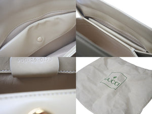 GUCCI グッチ オールドバンブー ハンドバッグ 000 26 0175 イタリア製 レザー クリーム ゴールド金具 美品 中古 4c076328