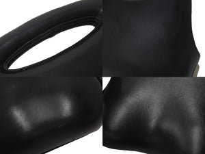 CHANEL シャネル ヒップバッグ 2WAYハンドバッグ ショルダーバッグ 5番台 レザー ブラック シルバー金具 美品 中古 4c076329