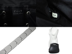 CHANEL シャネル ヒップバッグ 2WAYハンドバッグ ショルダーバッグ 5番台 レザー ブラック シルバー金具 美品 中古 4c076329