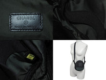 Load image into Gallery viewer, CHANEL シャネル ココマーク スポーツライン ミニショルダーバッグ 8番台 ブラック カーキ キャンバス 美品 中古 4c076331