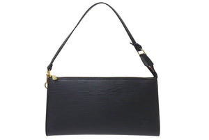 LOUIS VUITTON ルイヴィトン ポシェット アクセソワール ショルダーポーチ ワンショルダー M40632 エピ ブラック 美品 中古 4c076332