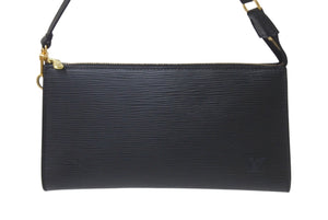 LOUIS VUITTON ルイヴィトン ポシェット アクセソワール ショルダーポーチ ワンショルダー M40632 エピ ブラック 美品 中古 4c076332