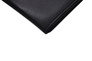 Cartier カルティエ マストライン カードケース パスケース 名刺入れ レザー ブラック シルバー金具 美品 中古 4c076333