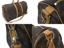 Load image into Gallery viewer, LOUIS VUITTON ルイヴィトン ボストンバッグ キーポル バンドリエール45 モノグラム M41418 ブラウン PVC ヌメ革 ゴールド金具 良品 中古 4c076338