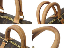 Load image into Gallery viewer, LOUIS VUITTON ルイヴィトン ボストンバッグ キーポル バンドリエール45 モノグラム M41418 ブラウン PVC ヌメ革 ゴールド金具 良品 中古 4c076338