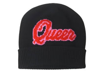 Load image into Gallery viewer, 極美品 DOLCE&amp;GABBANA ドルチェアンドガッバーナ ニット帽 帽子 キャップ ビーニー カシミヤ ブラック レッド 中古 4c076342