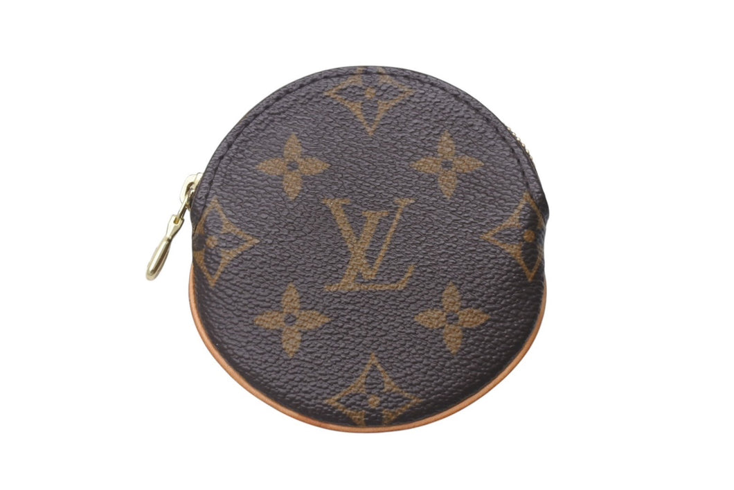 LOUIS VUITTON ルイヴィトン コインケース ポルトモネロン モノグラム キャンバス ブラウン M61926 円形 美品 中古 4c076345