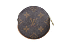 画像をギャラリービューアに読み込む, LOUIS VUITTON ルイヴィトン コインケース ポルトモネロン モノグラム キャンバス ブラウン M61926 円形 美品 中古 4c076345