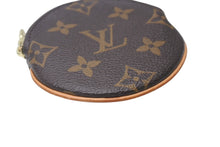 画像をギャラリービューアに読み込む, LOUIS VUITTON ルイヴィトン コインケース ポルトモネロン モノグラム キャンバス ブラウン M61926 円形 美品 中古 4c076345