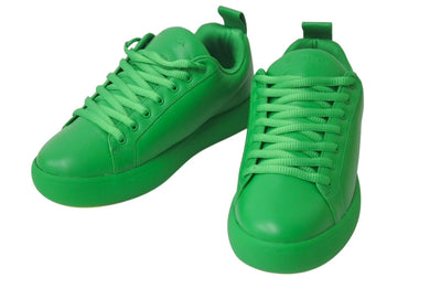 新品同様 BOTTEGA VENETA ボッテガヴェネタ PILLOW SNEAKER ピロー スニーカー 716198 パラキート グリーン 43 中古 4c076349