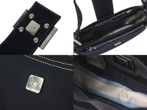 極美品 FENDI フェンディ マンマバケット ワンショルダーバッグ イタリア製 デニム ネイビー シルバー金具 中古 4c076350
