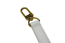 Load image into Gallery viewer, LOUIS VUITTON ルイヴィトン モノグラム エリプスBB用 ショルダーストラップ レザー ホワイト イエロー ゴールド金具 美品 中古 4c076352