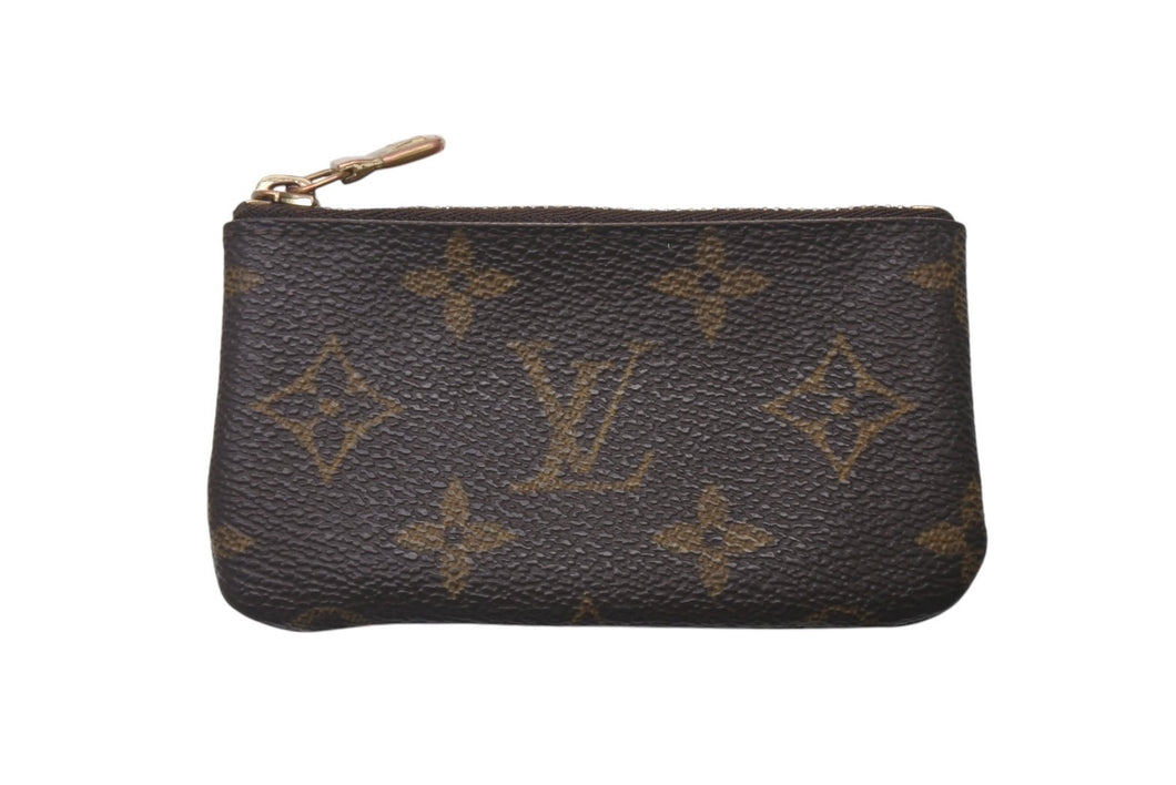 LOUIS VUITTON ルイヴィトン ポシェット クレ キー コインケース M62650 モノグラムキャンバス ブラウン ゴールド 良品 中古 4c076353