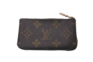 LOUIS VUITTON ルイヴィトン ポシェット クレ キー コインケース M62650 モノグラムキャンバス ブラウン ゴールド 良品 中古 4c076353