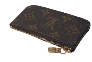 LOUIS VUITTON ルイヴィトン ポシェット クレ キー コインケース M62650 モノグラムキャンバス ブラウン ゴールド 良品 中古 4c076353