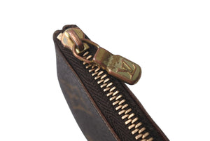 LOUIS VUITTON ルイヴィトン ポシェット クレ キー コインケース M62650 モノグラムキャンバス ブラウン ゴールド 良品 中古 4c076353