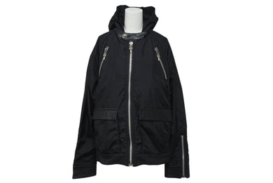 CHROME HEARTS クロムハーツ DEGENERATE ディジェネレイト ナイロンジャケット サイズM BSフレアパッチ レザー切替 美品 中古 4c076360