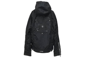 CHROME HEARTS クロムハーツ DEGENERATE ディジェネレイト ナイロンジャケット サイズM BSフレアパッチ レザー切替 美品 中古 4c076360