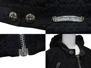 CHROME HEARTS クロムハーツ DEGENERATE ディジェネレイト ナイロンジャケット サイズM BSフレアパッチ レザー切替 美品 中古 4c076360