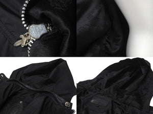 CHROME HEARTS クロムハーツ DEGENERATE ディジェネレイト ナイロンジャケット サイズM BSフレアパッチ レザー切替 美品 中古 4c076360