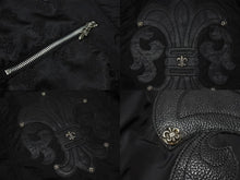 画像をギャラリービューアに読み込む, CHROME HEARTS クロムハーツ DEGENERATE ディジェネレイト ナイロンジャケット サイズM BSフレアパッチ レザー切替 美品 中古 4c076360