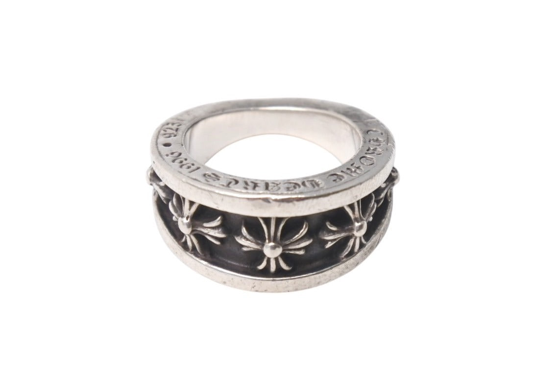 [確実正規品] クロムハーツ ナローV バンド リング CHプラス 18.5号 CHROME HEARTS クロムハーツ ナローVバンド CHプラスリング 指輪