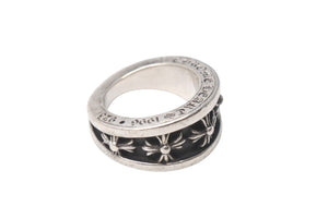 CHROME HEARTS クロムハーツ ナローVバンド CHプラスリング 指輪 サイズ12.5号 重量約13.6g シルバ−925 美品 中古 4c076362
