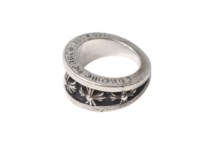 CHROME HEARTS クロムハーツ ナローVバンド CHプラスリング 指輪 サイズ12.5号 重量約13.6g シルバ−925 美品 中古 4c076362