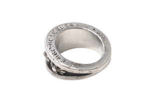 CHROME HEARTS クロムハーツ ナローVバンド CHプラスリング 指輪 サイズ12.5号 重量約13.6g シルバ−925 美品 中古 4c076362