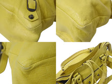 Load image into Gallery viewer, BALENCIAGA バレンシアガ ザ タウン 2WAY ハンドバッグ イエロー レザー 240579 ショルダー 鞄 美品 中古 4c076365
