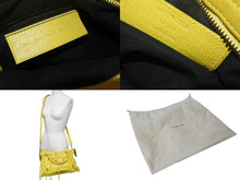 Load image into Gallery viewer, BALENCIAGA バレンシアガ ザ タウン 2WAY ハンドバッグ イエロー レザー 240579 ショルダー 鞄 美品 中古 4c076365