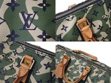 Load image into Gallery viewer, LOUIS VUITTON ルイヴィトン モノグラム フラージュ スピーディ 35 バッグ カモフラ グリーン M95773 村上隆 美品 中古 4c076366