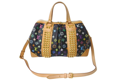 LOUIS VUITTON ルイヴィトン コートニーGM 2WAY ハンドバッグ ショルダーバッグ M40261 スタッズ ブラック マルチカラー 美品 中古 4c076367