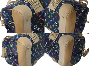 LOUIS VUITTON ルイヴィトン コートニーGM 2WAY ハンドバッグ ショルダーバッグ M40261 スタッズ ブラック マルチカラー 美品 中古 4c076367