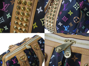 LOUIS VUITTON ルイヴィトン コートニーGM 2WAY ハンドバッグ ショルダーバッグ M40261 スタッズ ブラック マルチカラー 美品 中古 4c076367