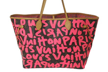 画像をギャラリービューアに読み込む, 極美品 LOUIS VUITTON ルイヴィトン トートバッグ ネヴァーフルGM モノグラムグラフィティ フューシャ M93701 中古 4c076368