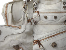 Load image into Gallery viewer, BALENCIAGA バレンシアガ ザ ジャイアント シティ 2WAY ハンドバッグ ホワイト カーフ 173084 良品 中古 4c076369